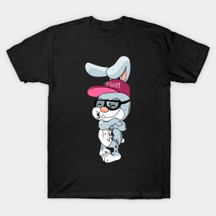 Retro Vintage Grunge Easter Bunny T-Shirt